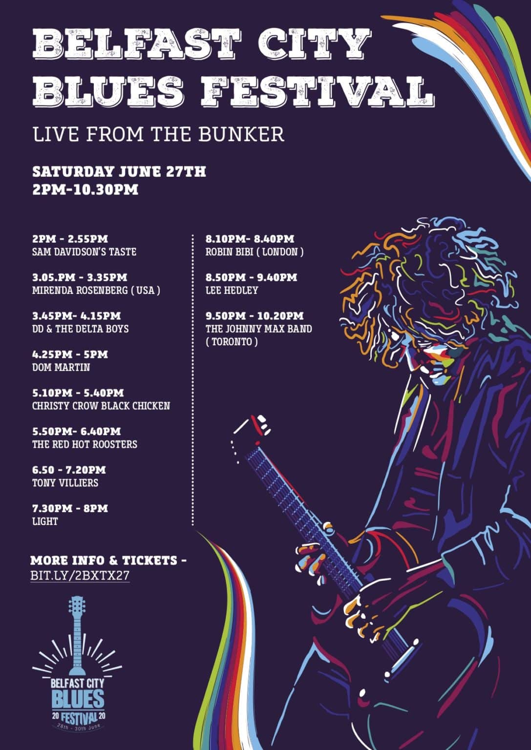 Belfast City Blues Festival Unveils 11 Acts For Saturday ‘Live From The