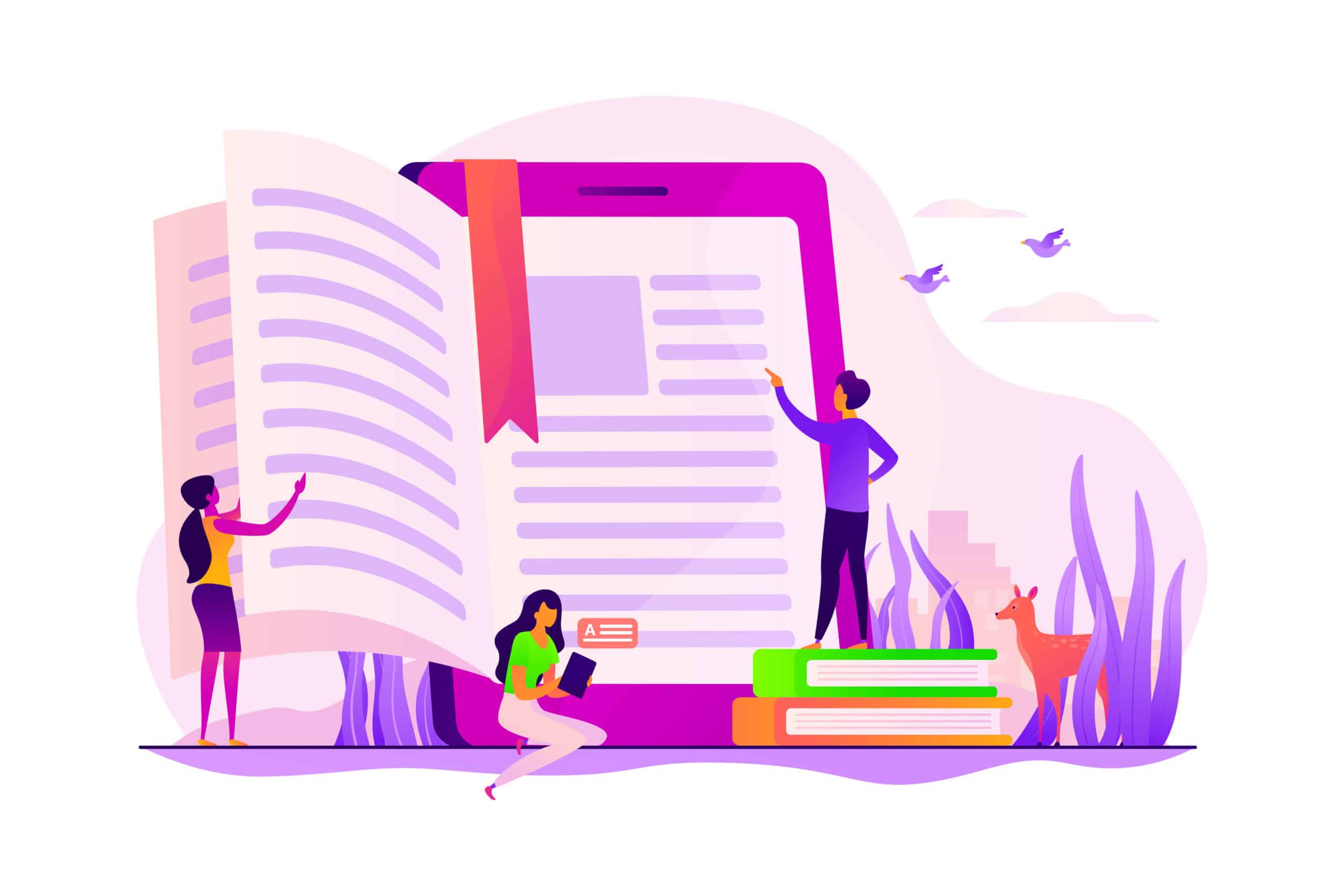 Ebook concept vector illustration