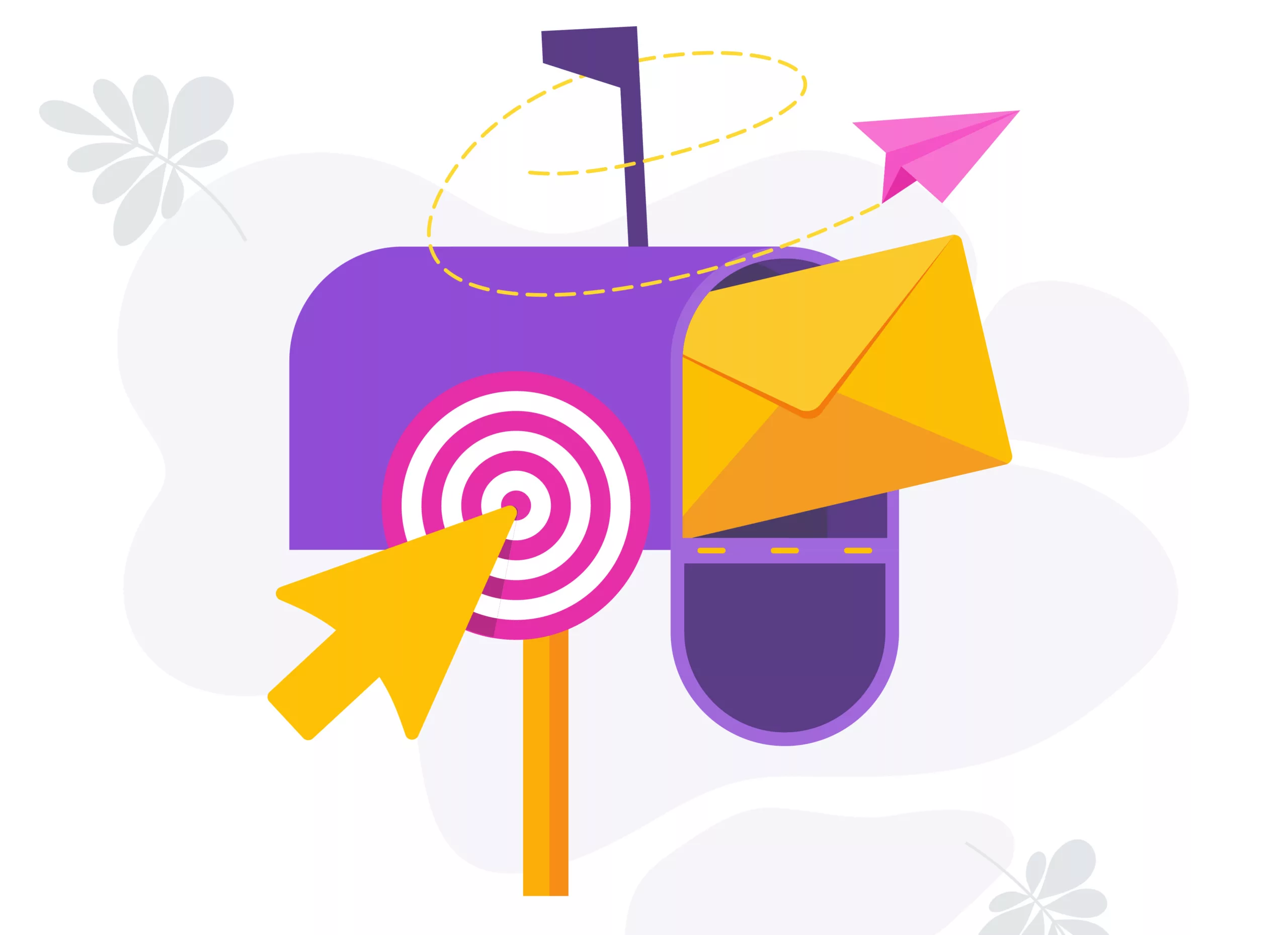 Email Marketing Infographics Icon. Envelope is in mailbox.